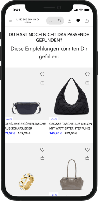 Webseite mit Liebeskind Berlin Angeboten